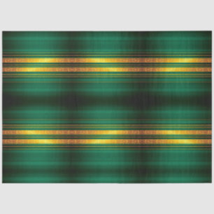 Papel De Seda Coleção de Textura Dourada de Luxo Verde Popular