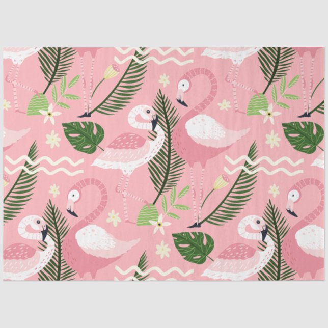 Papel De Seda Coleção de Verão Flamingo Um Design 3 (Frente )
