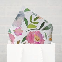 Papel De Seda Coleção Floral de Mães da Primavera Rosa