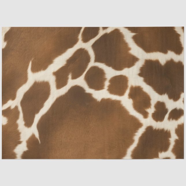 Papel De Seda Coleção Moderna de Leather Faux Faux Cow (Frente )