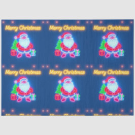 Papel De Seda Coleção Neon Modern de Férias de Natal