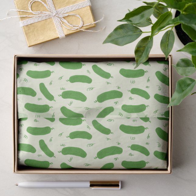 Papel De Seda Coleção Pickle & Fresh estampada (Presente)