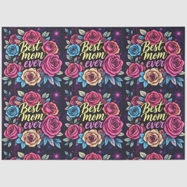 Papel De Seda Coleção Popular Floral de Luxo (Frente )