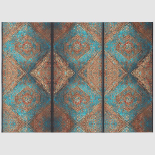 Papel De Seda Coleção Popular Persa Belo Padrão Antigo (Frente )