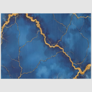 Papel De Seda Coleção Real Dourada Marble Popular