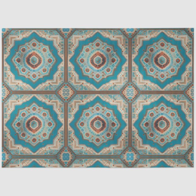 Papel De Seda Coleção Turca de Tendências de Padrões Antigos (Frente )