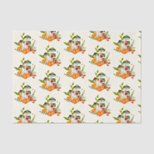 Papel De Seda Colheita de Cogumelos Florestais Selvagens