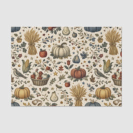Papel De Seda Colheita de Outono Vintage Ação de Graças