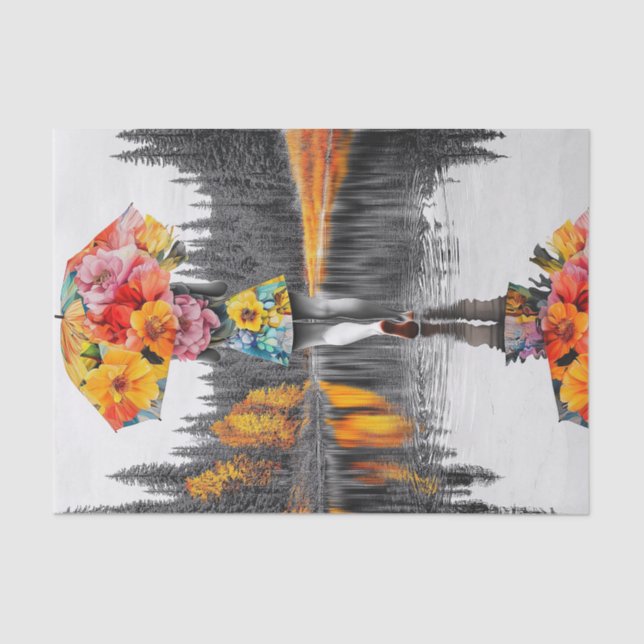 Papel De Seda Colírio de Flor11 (Frente )