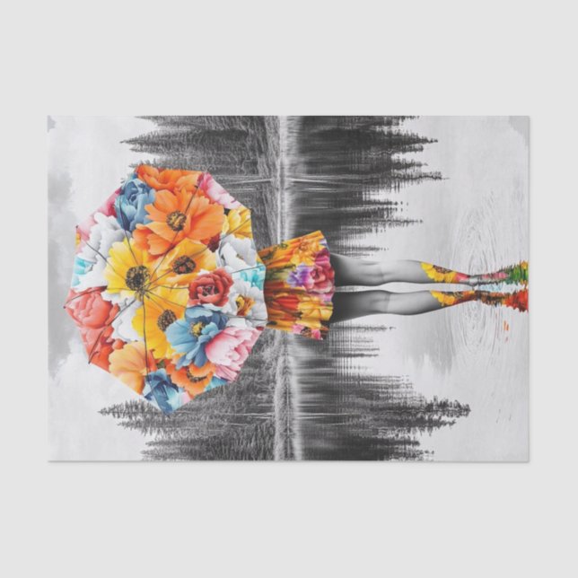 Papel De Seda Colírio de Flor3 (Frente )