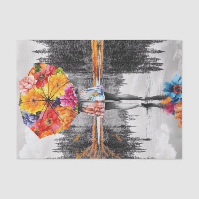 Papel De Seda Colírio de Flor5 (Frente )