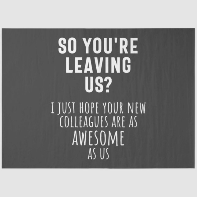 Papel De Seda colleague farewell, retirement, coworker, goodbye, (Frente )