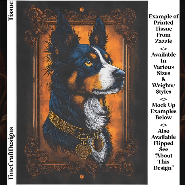 Papel De Seda Collie de Borda Regal, Frame de Ornamentado EF3R D (Criador carregado)