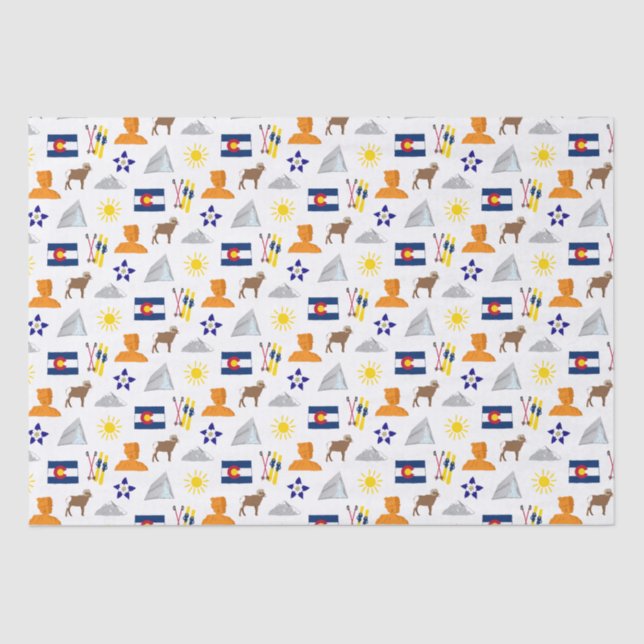 Papel De Seda Colorado (Frente )