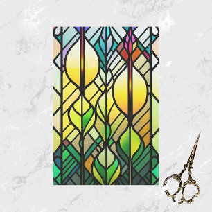 Papel De Seda Colorful Illustration Stained Glass