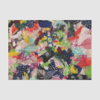 Papel De Seda Colorful Mixed Media Pop Art Collage Tissue Paper