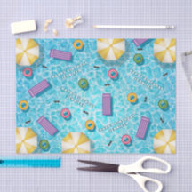 Colorful Swimming Pool Accessories Summer Birthday