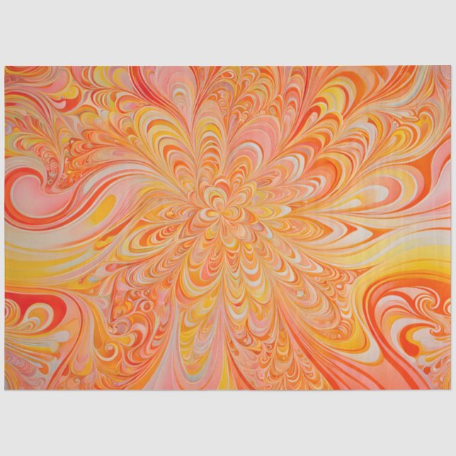 Papel De Seda Colorida Psychedelia Airpush Art Tissue Paper (Frente )
