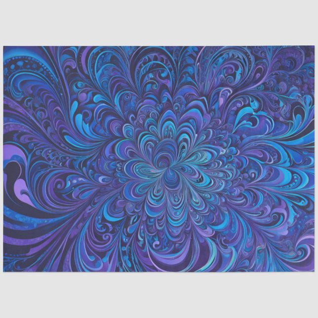 Papel De Seda Colorida Psychedelia Airpush Art Tissue Paper (Frente )