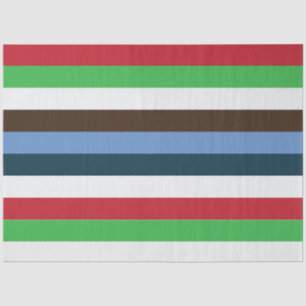 Papel De Seda Colorida Stripes Aniversário