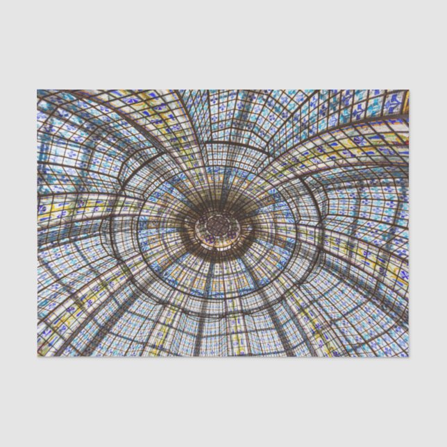 Papel de Seda Colorido de Vitral Paris França (Frente )