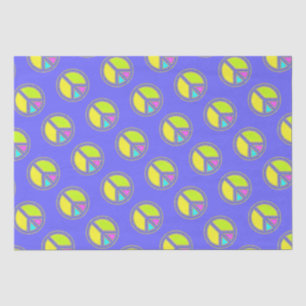 Papel De Seda Com Cores Preenchidas Sinal de PAZ 1