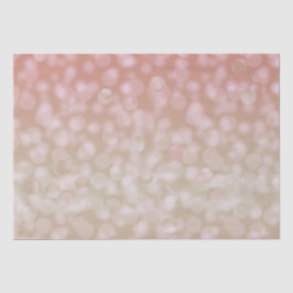 Papel de seda com efeito bokeh rosa e creme