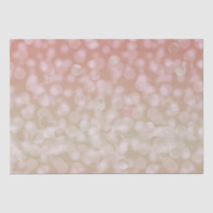 Papel de seda com efeito bokeh rosa e creme
