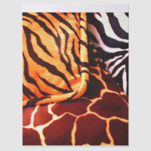 Papel de seda com estampa de animal