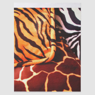Papel de seda com estampa de animal