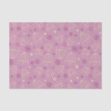 Papel de seda com flores de renda Queen Anne esboç