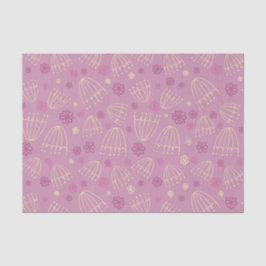 Papel de seda com flores de renda Queen Anne esboç