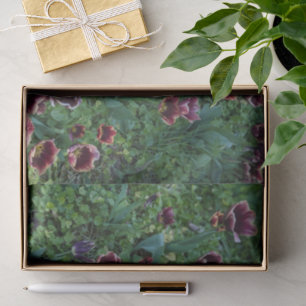 Papel de Seda com Foto Floral