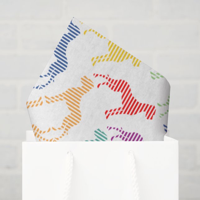 Papel de Seda Com Grandes Daneses (Sacola de presentes)