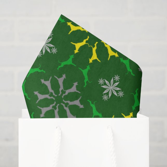Papel de Seda Com Grandes Daneses (Sacola de presentes)
