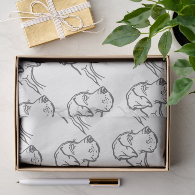 Papel de Seda Com Grandes Daneses (Presente)