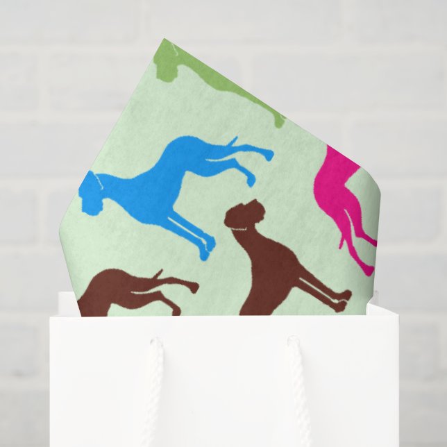 Papel de Seda Com Grandes Dinamarqueses (Sacola de presentes)