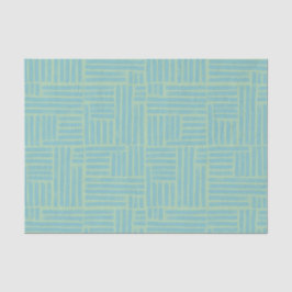 Papel de seda com listras de rolo de tinta azul-ve