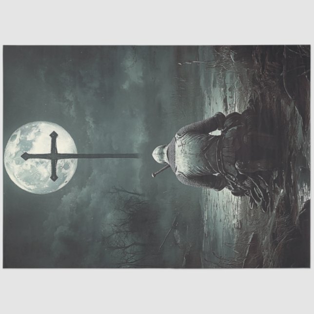 Papel De Seda Comemoração da Páscoa do Guerreiro Cristão (Frente )