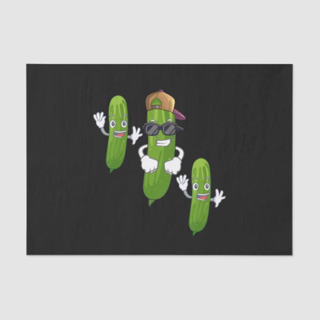 Papel De Seda Comida Engraçado de Picles (Frente )