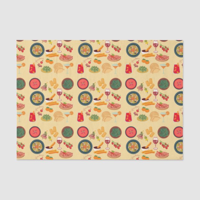 Papel De Seda Comida espanha (Frente )