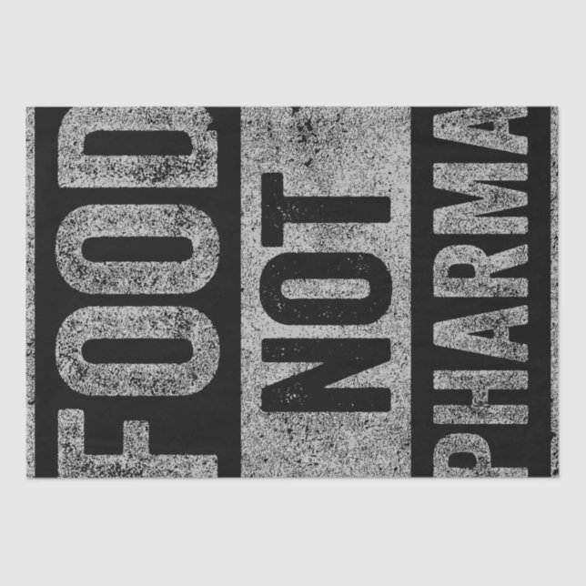 Papel De Seda Comida Não Nutrição Orgânica Natural Por Farma (Frente )