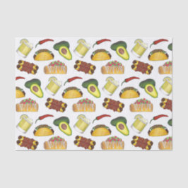 Papel De Seda Comida Tex Mex Mexicana Taco Enchilada Chimichanga