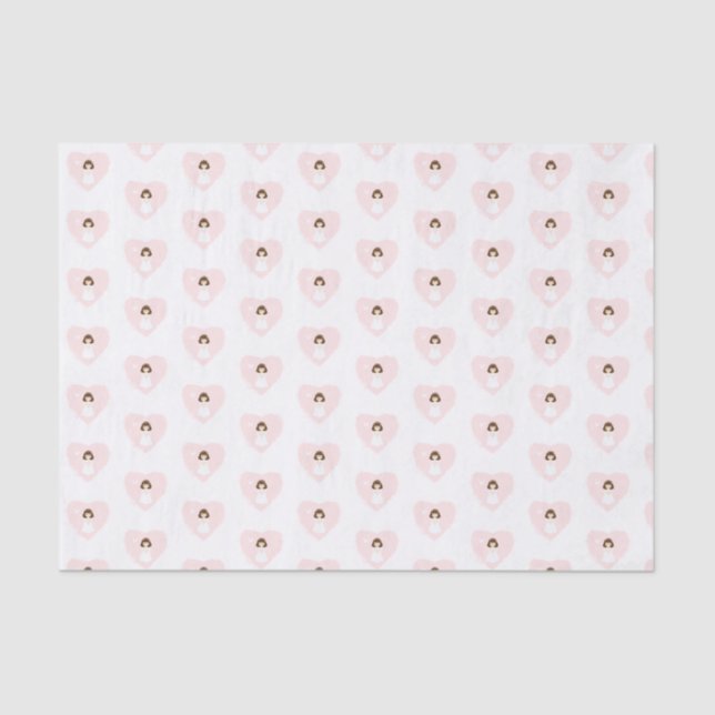 Papel De Seda Communion Dove Blonde Girl (Frente )