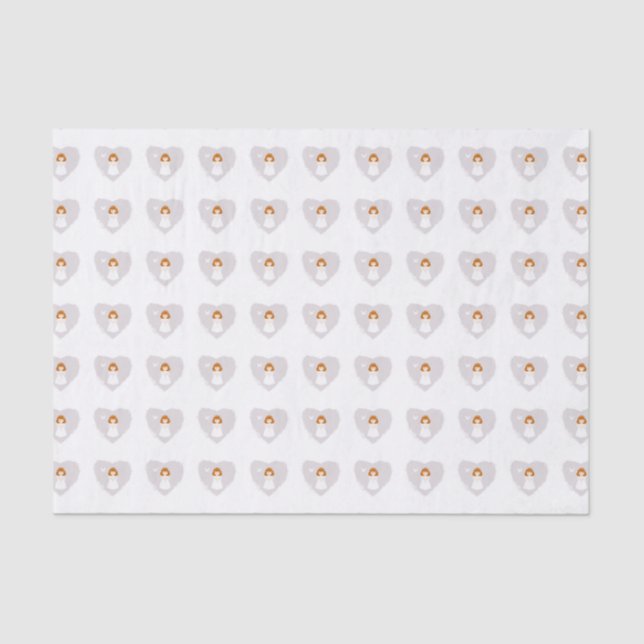 Papel De Seda Communion Dove Redhead Girl (Frente )