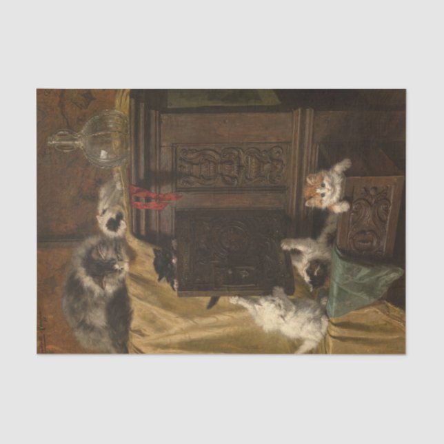 Papel De Seda Comportamento errado de Henriette Ronner-Knip (Frente )
