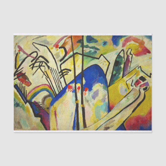 Papel De Seda Composição 4 de Wassily Kandinsky (Frente )