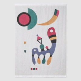 Papel De Seda Composição Abstração Biomórfica - Kandinsky