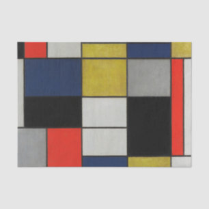 Papel De Seda Composição do excelente por Piet Mondrian