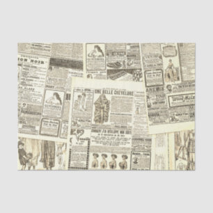 Papel De Seda composição do jornal antigo